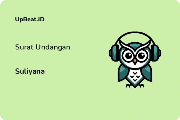 Lirik Lagu Suliyana – Surat Undangan